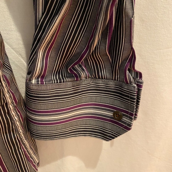 ETRO Mens Striped  Button Down Shirt Sz 41 - Picture 6 of 8